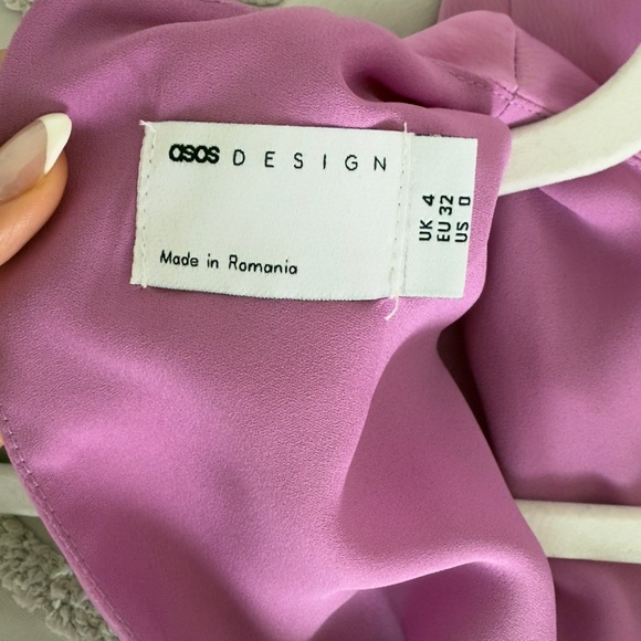 ASOS Draped Midi Dress in Light Pink - Picture 7 of 7